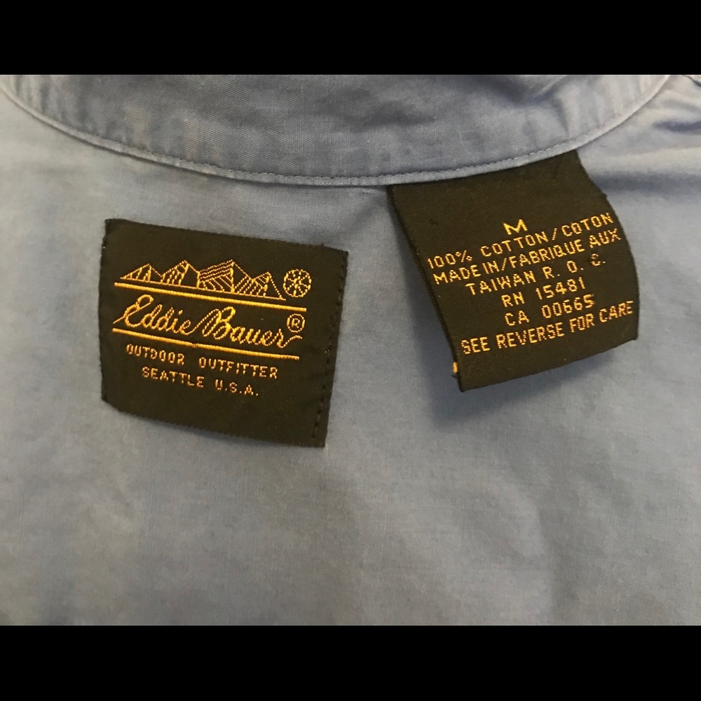 Eddie Bauer Blue Shirt Button Down